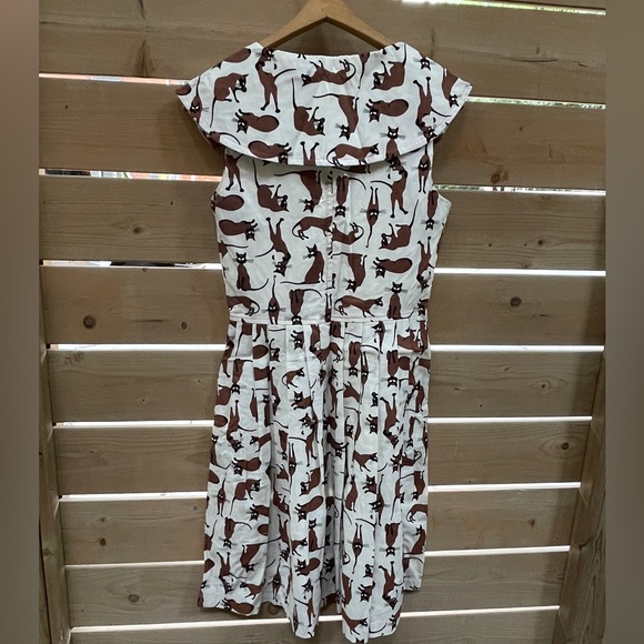 Siamese Cat vintage inspired dress size S BeeBop&Wally NYC - Picture 2 of 4